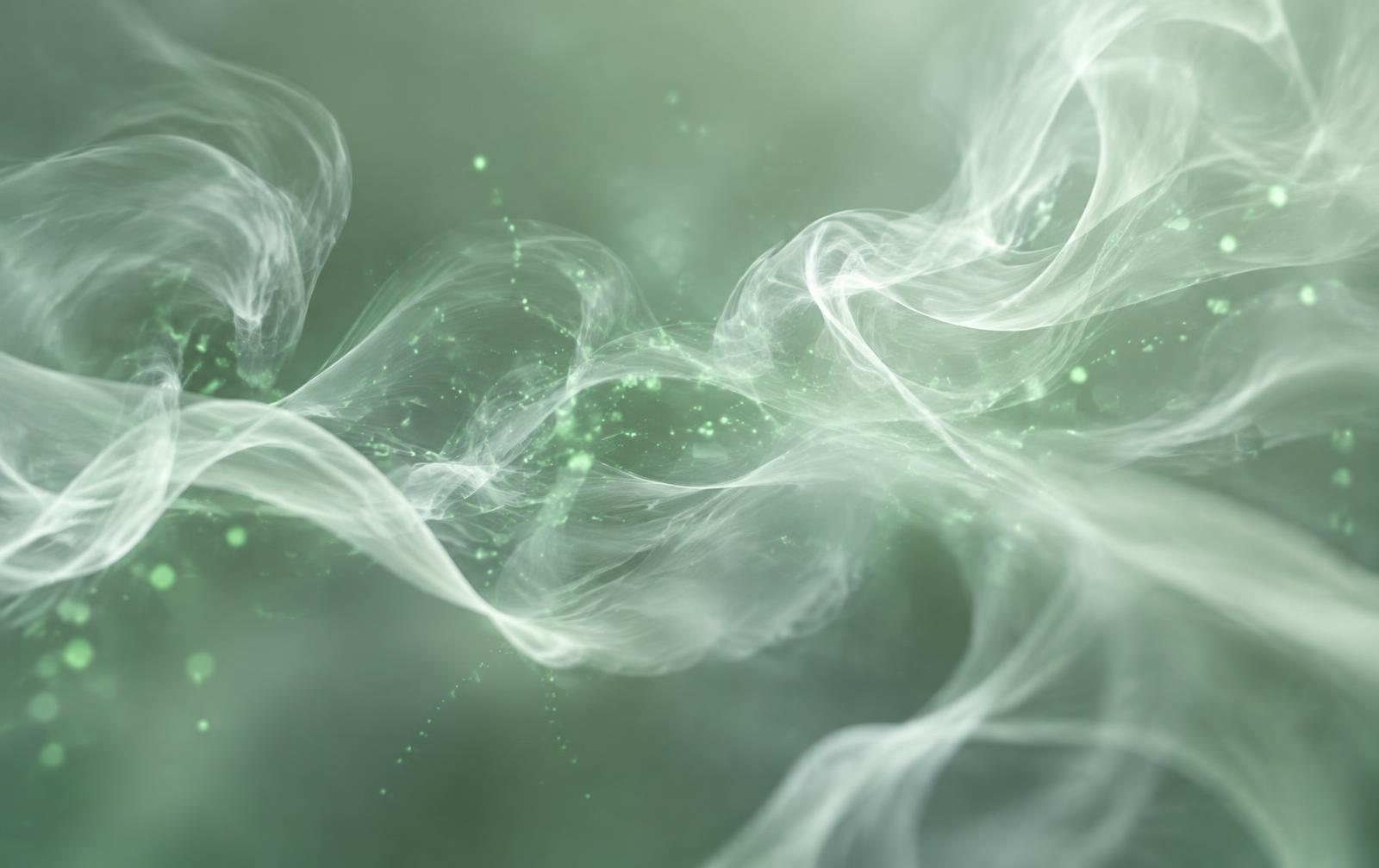 Flowing air currents, illustrative